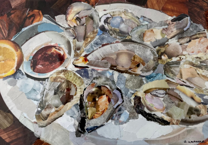 Alex Wetmore, "CT Oysters", Mixed Media, $700