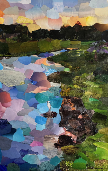 Alex Wetmore, "Lone Egret", Mixed Media, $1,235