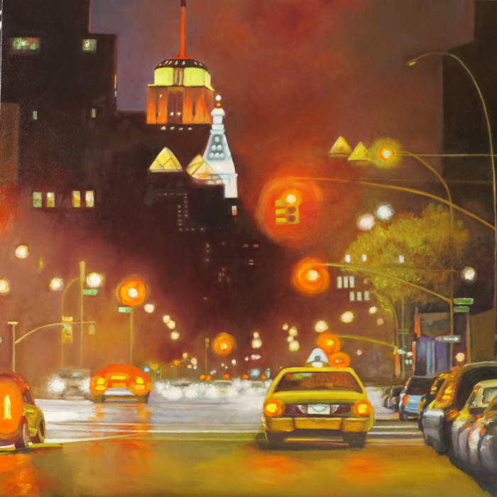 Barbara Alice Moir, "New York, New York", Oil, $4,950
