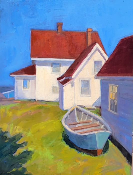 Cathy  Liontas, "Light Keeper's House, Monhegan", Oil, $425