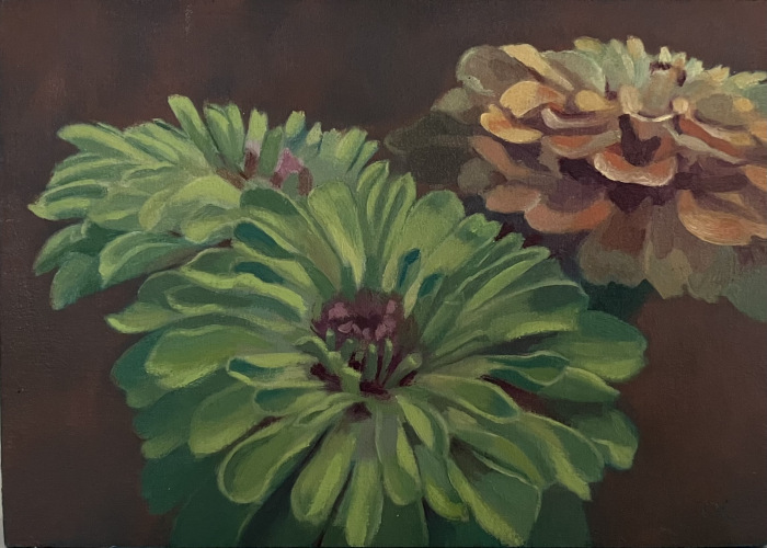 Diane Chandler, "Queeny Lime", Oil, $125