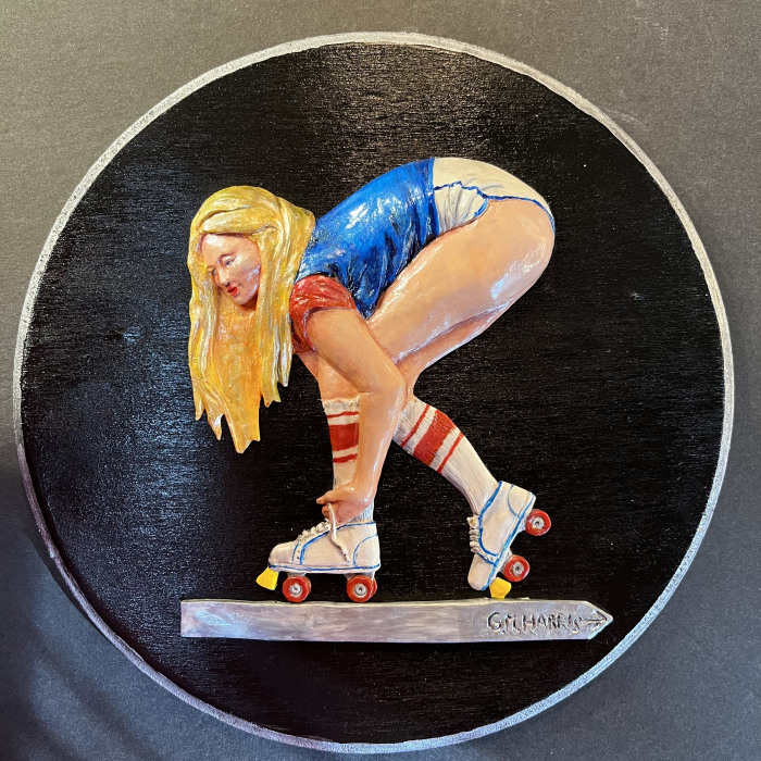 Gail M Harris, "Good Vibes", Mixed Media, $49