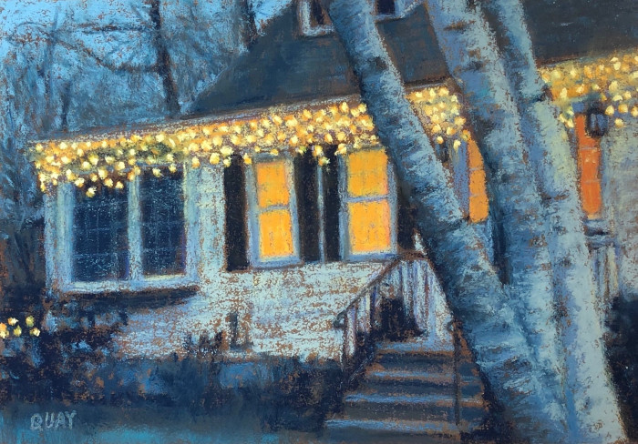 Heather  Quay, "Icicle Lights", Pastel, $375