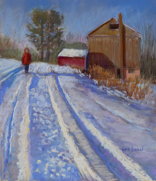 Karen Israel, "Gallery of Frost", Pastel, $400