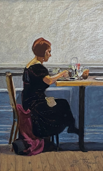 Jacqueline Phillips, "Kensington Lady", Pastel, $2,500