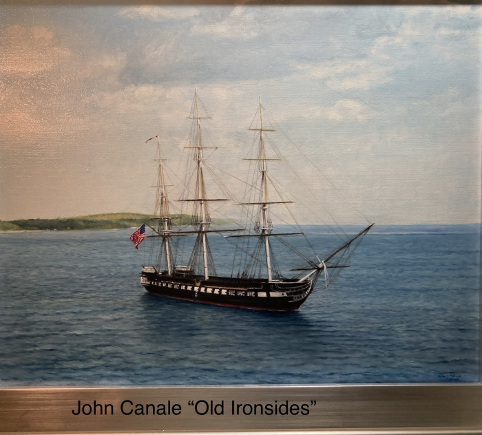 John V. Canale, "Old Ironside", Oil on Linen, $2,500