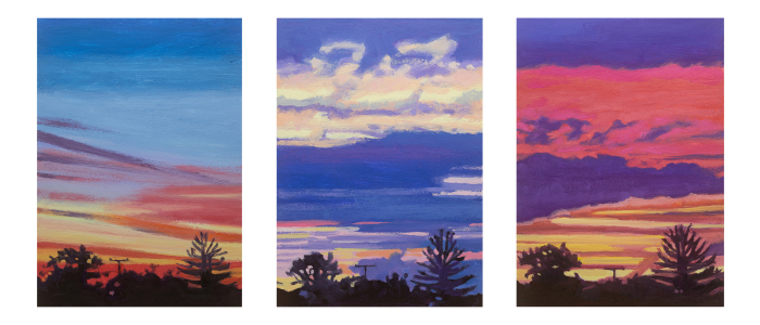 Laura Barr, "Look UP! ", Oil, $950