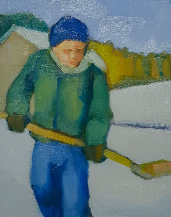 Michael Centrella, "Rural Route/ Snow Day", Oil, $295