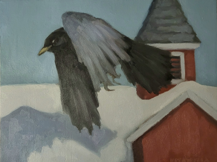 Michael Centrella, "West As The Crow Flies", Oil, $375