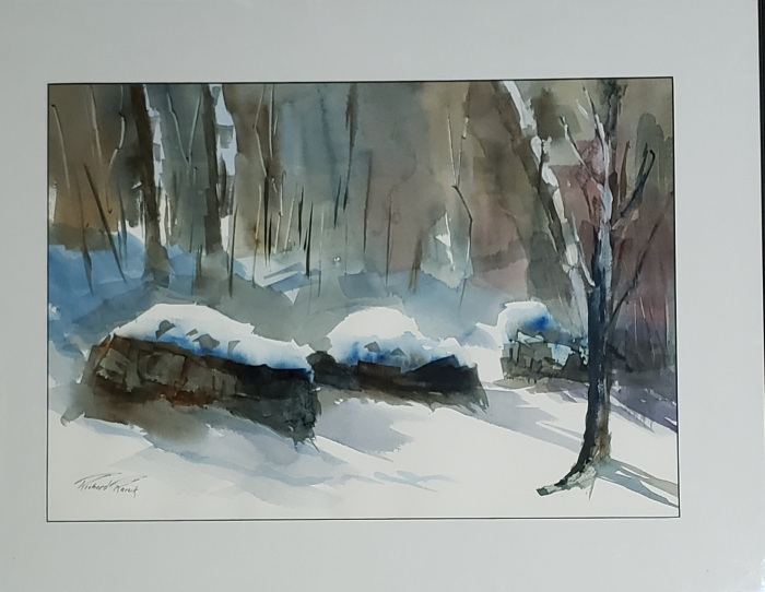 Richard Raicik, "On the Rocks", Watercolor, $800
