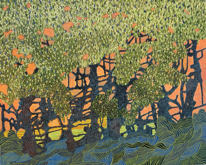 Rosemary Cotnoir, "Backlight", Acrylic, $1,500