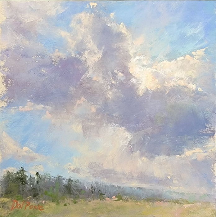 Susanna DalPonte, "Silver Linings", Pastel, $250