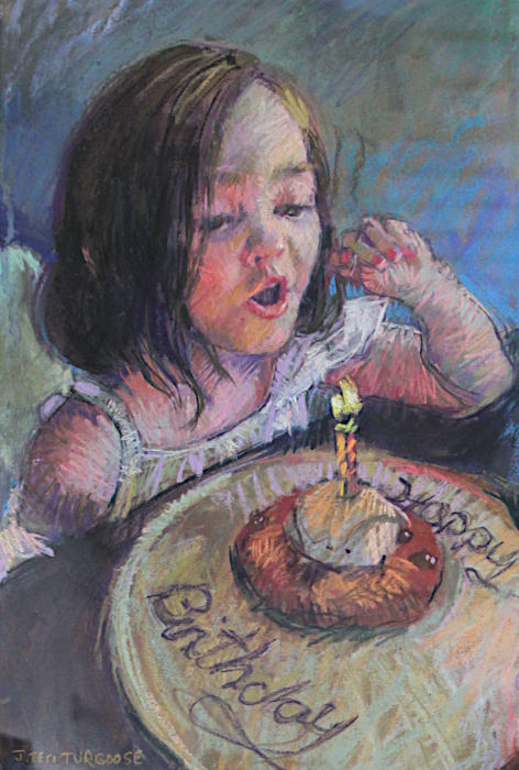 Jesssica Teti Turgoose, "Make a Wish", Pastel, $850