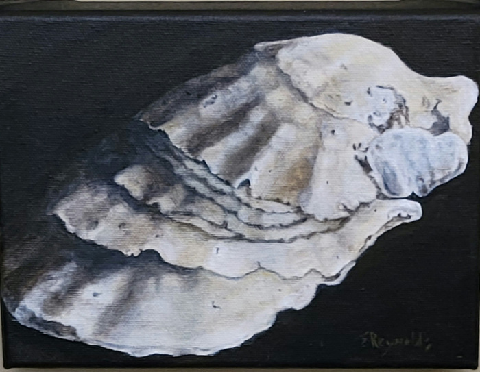 Edith Reynolds, "The Oyster", Oil, $300
