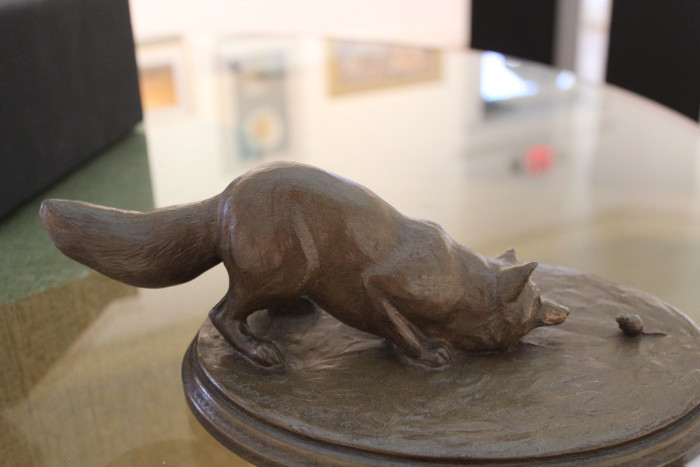 Susan Van Winkle, "Outfoxed", Cold Cast Bronze, $475