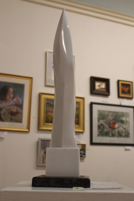 Frances Violante, "Spire", Cerarra Marble, $15,000