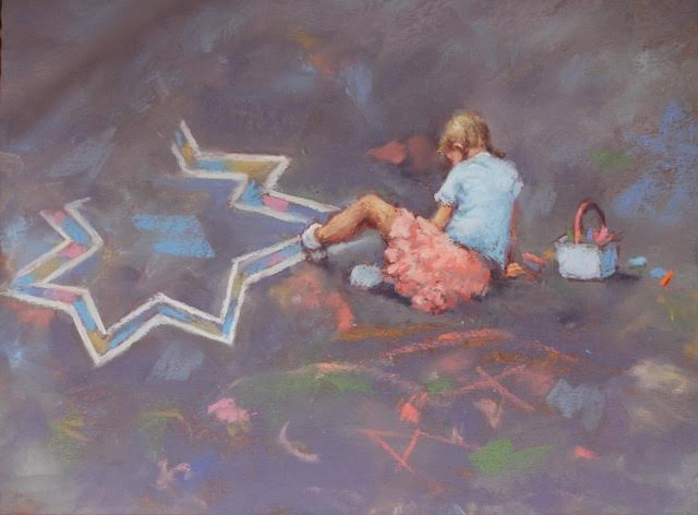 BallingerJoann Ballinger, Budding Chalk Artist,pastel