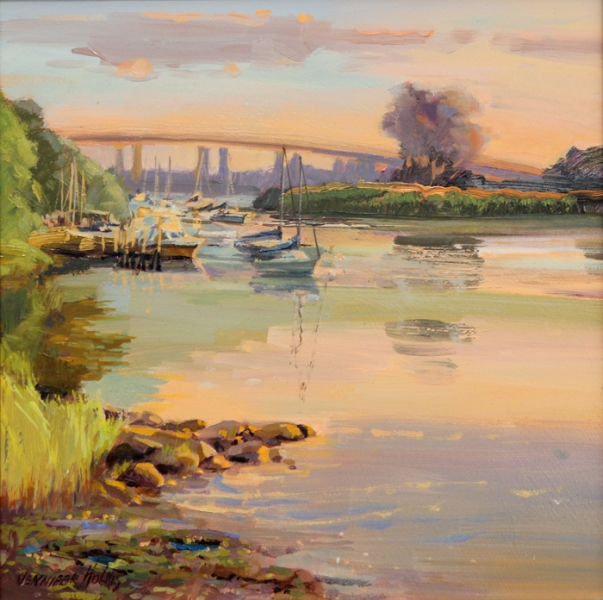 Holmes-Pilgrims-Landing-Sunset-Calm