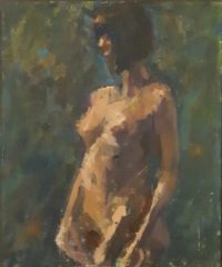 Jack Broderick, "Study", oil, 20x16, $600