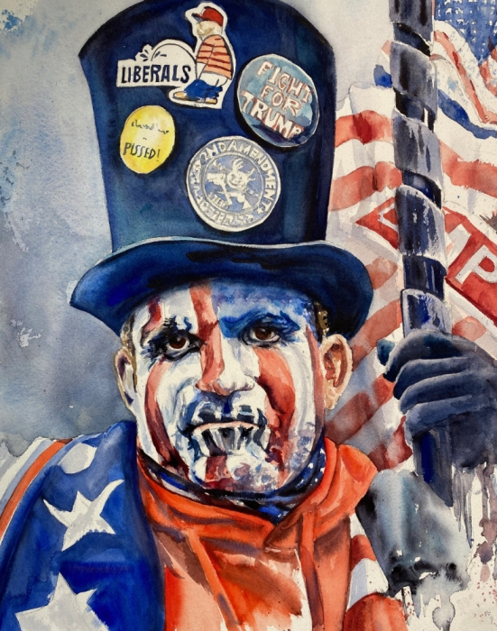 JoAnna Chapin, "The Patriot", WC, 15x20, $900