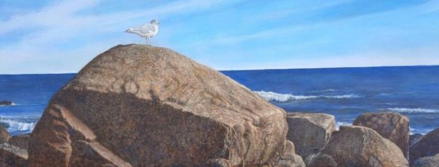 Chandler Davis, "Lands End", Acrylic, 48x18, $2,000