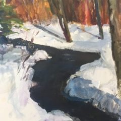 Liz Egan, "Chatfield Hollow", acrylic, 16x16, $425