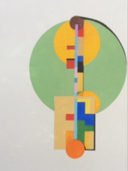 Earl Grenville Killeen, "Clockworks:Orange Pendulum", watercolor, 28x20, $1,000