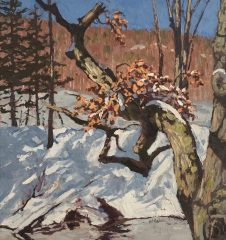 Jim Laurino, "Branch over Branch", Oil/Canvas, 14x15, $1,300