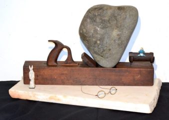 David Madacsi, "Memento Vivere", Found Object Assemblage, 15x26x13, $4,700