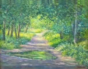 Joyce Maurice, "Traveling Through", oil, 14x18, $650