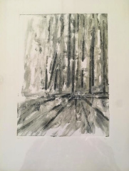 Margo Reynolds Packer, "Autels", oil monotype, 14x18, $600