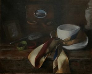 Laurie Pribble, "Ready to Go", oil on canvas, 16x20, $2,500