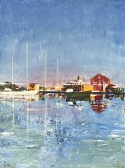 Nick Salerno, "Mystic Seaport", Acrylic, 18x24, $950