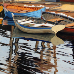 Kimberley Scoble, "Trio", oil, 24x24, $2,000