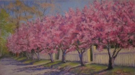 Patricia Seekamp, "Springtime Parade", pastel, 11x16.5, $475