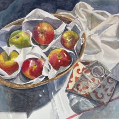 Patricia Shoemaker, "Summer Table", watercolor, 11x11, $875