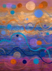 Marjorie Sopkin, "If We Could Go Anywhere", Acrylic on Paper, 30x22, $1,900