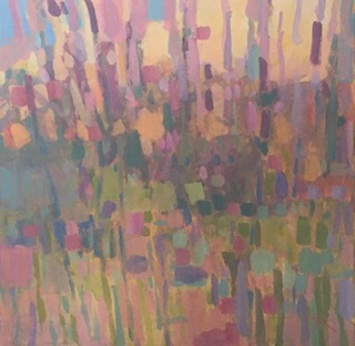 Jane Zisk, "Edge of Woods", acrylic, 30x30, $650