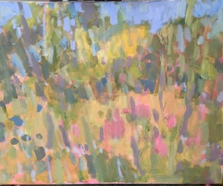 Jane Zisk, "Garden", acrylic, 16x20, $400