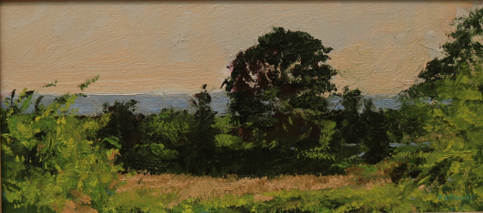 P. Mark Patnode, "Evening at Harkness", oil, $1,200