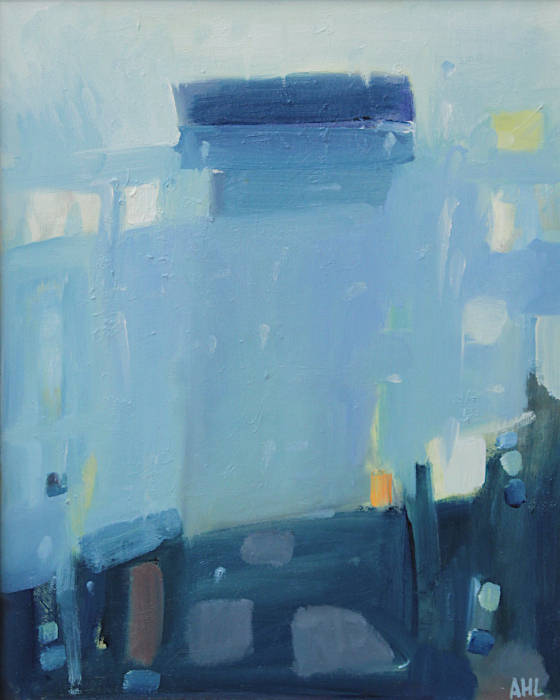 L. Arianne Luckey, "Regatta", oil, $900