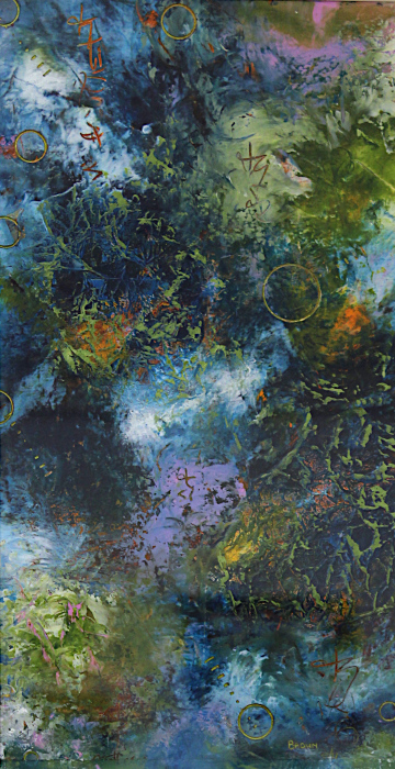B. Diane Brown, "Detailed Intricacies", oil and cold wax, $450
