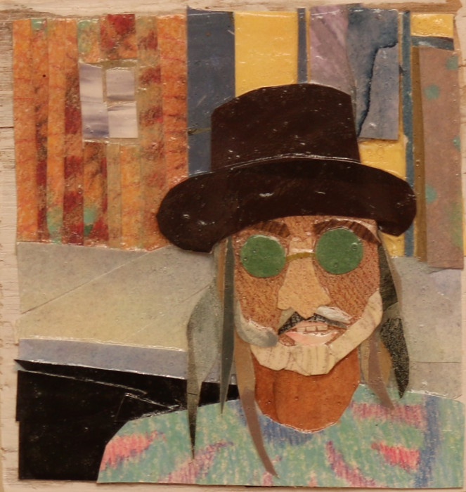 W. Candice Weigle Spier, Downtown, collage and mixed media, $175