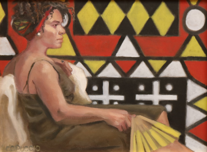 P. Catherine Puccio, Figure Ground, oil, $800