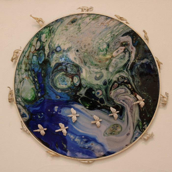 D. Chandler Davis, Procession, acrylic, $1000