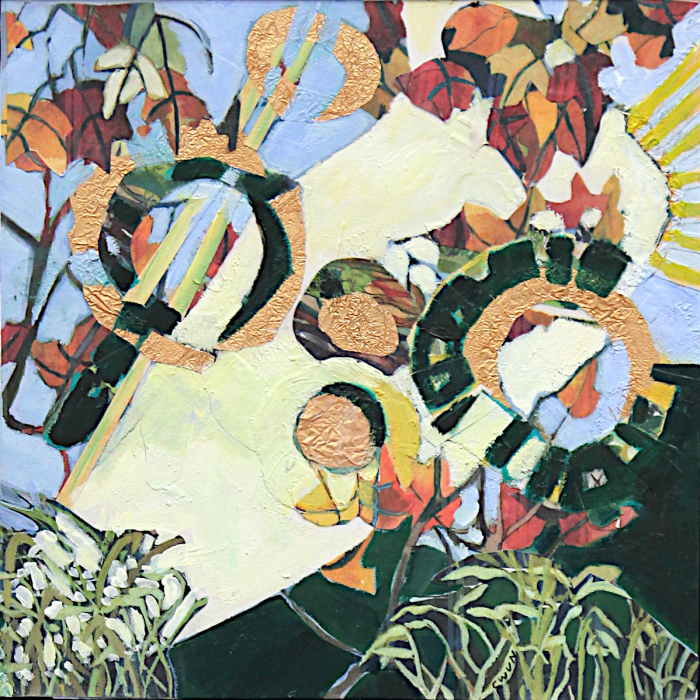 V. Claudia Van Nes, "Gone Afowl", mixed media, $380