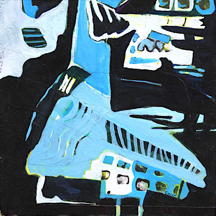 V. Claudia Van Nes, "Inside the Box #1", mixed media, $220