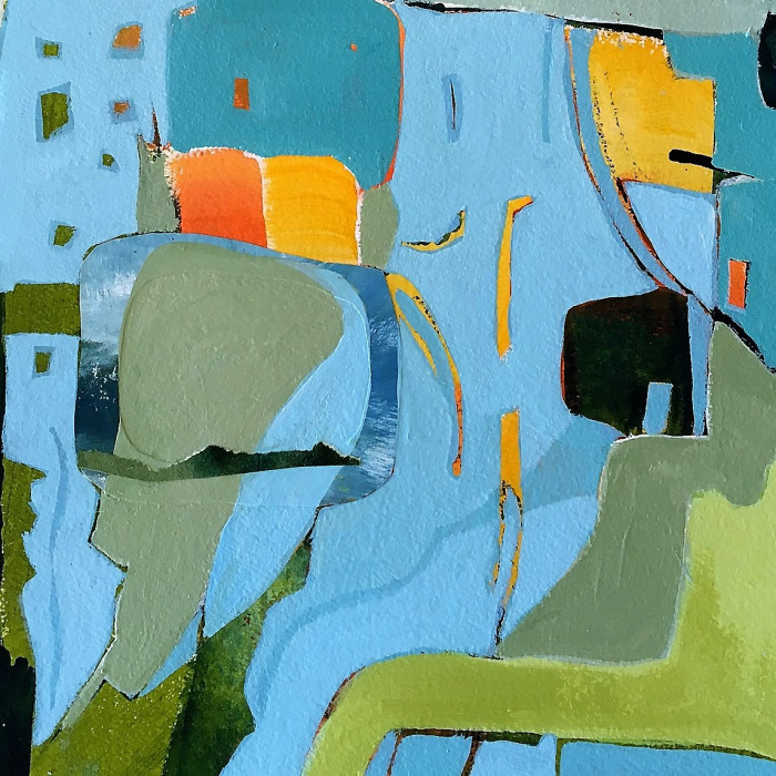 V. Claudia Van Nes, "Harbor of Refuge", mixed media, $425