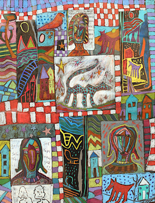 D. Rita Dawley, ""He Said" "She Said"", mixed media, $985