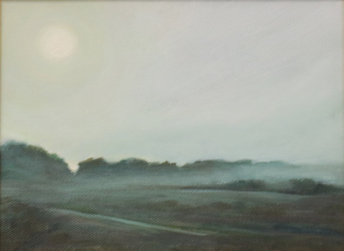 B. Dawn Bisharat, "Morning Solitude", acrylic, $525